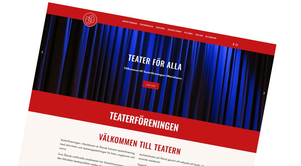 Teaterföreningen har ny webbplats